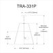 Trapezoid 3 Light 18 inch Gold with White Pendant Ceiling Light