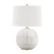 Laurel 24 inch 75.00 watt Aged Brass Stripe Table Lamp Portable Light
