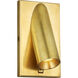 Sean Lavin Ponte LED Natural Brass ADA Wall Sconce Wall Light, Integrated LED