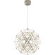 Canada LED 17.7 inch Satin Nickel Chandelier Ceiling Light
