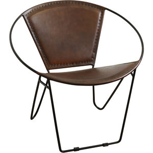 Signature Black and Brown Lounge Chair 