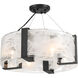 Cloud Break 4 Light 18 inch Coal Semi-Flush Ceiling Light