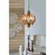 6-Light 6 Light 18 inch Natural Chandelier Ceiling Light
