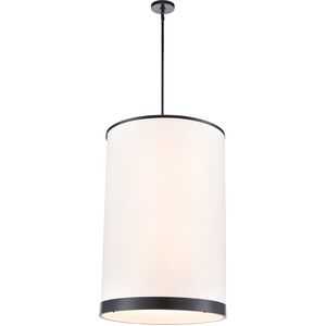 High Street 8 Light 24.02 inch Black Pendant Ceiling Light