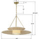 Juniper 1 Light 29.5 inch Soft Gold Chandelier Ceiling Light