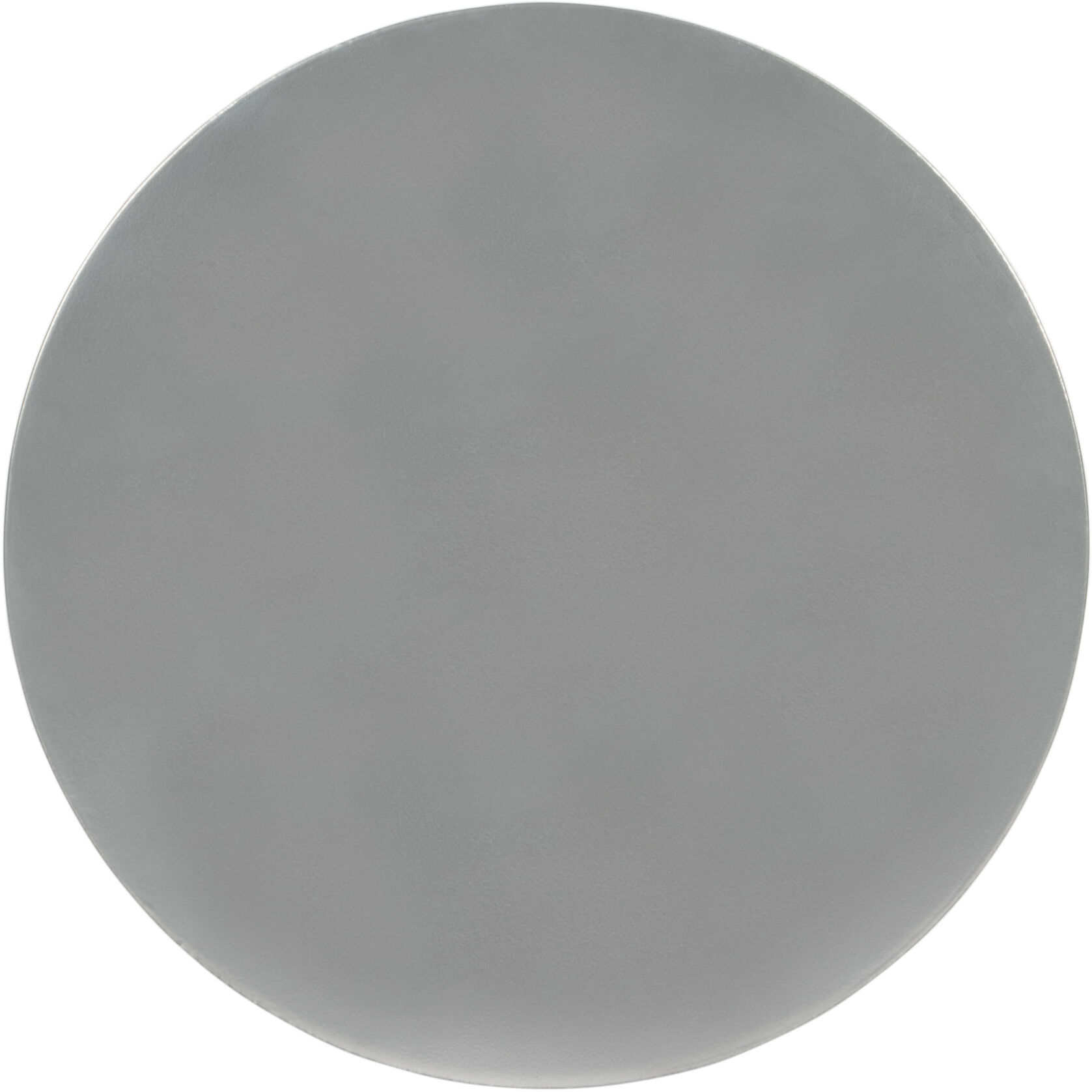 Zora Silver Iron Pedestal Side Table in Silver