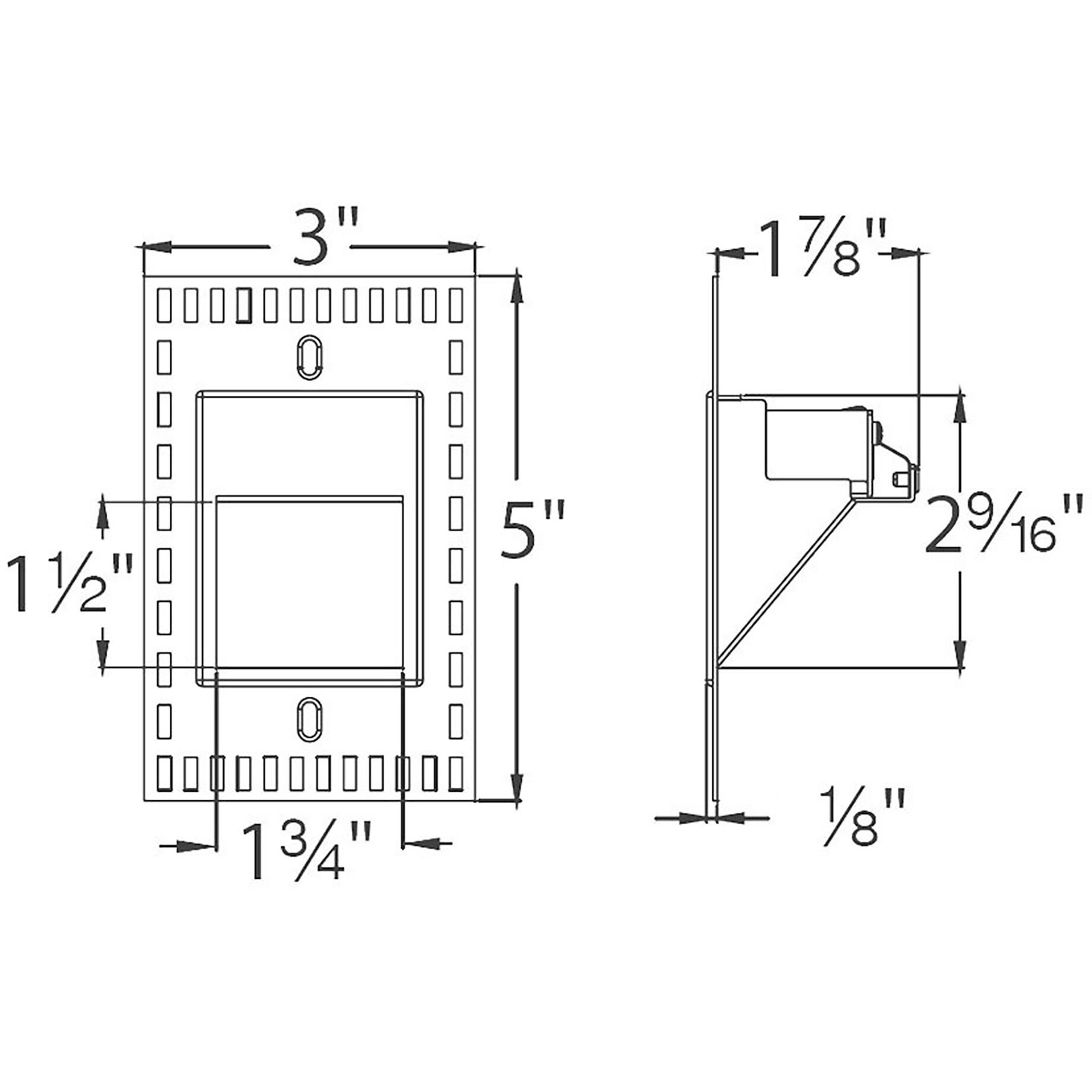 Tyler 120 3.3 watt White Step and Wall Lighting in 2700K, WAC Lighting
