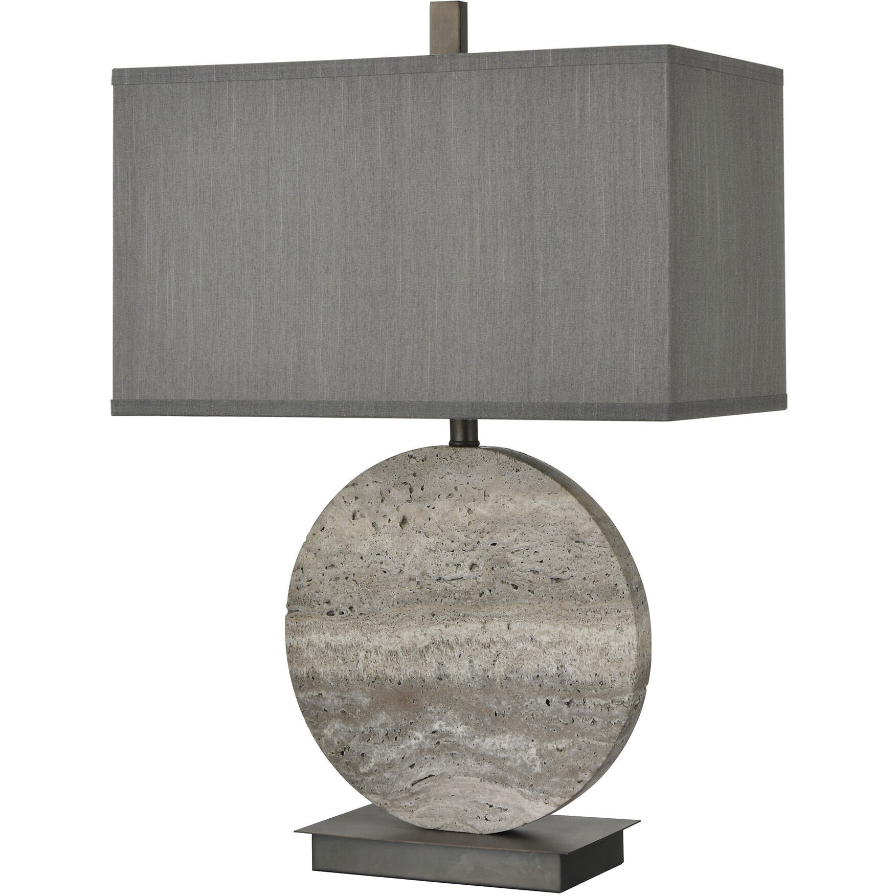Vermouth 26.5 inch 150 watt Gray with Bronze Table Lamp Portable Light