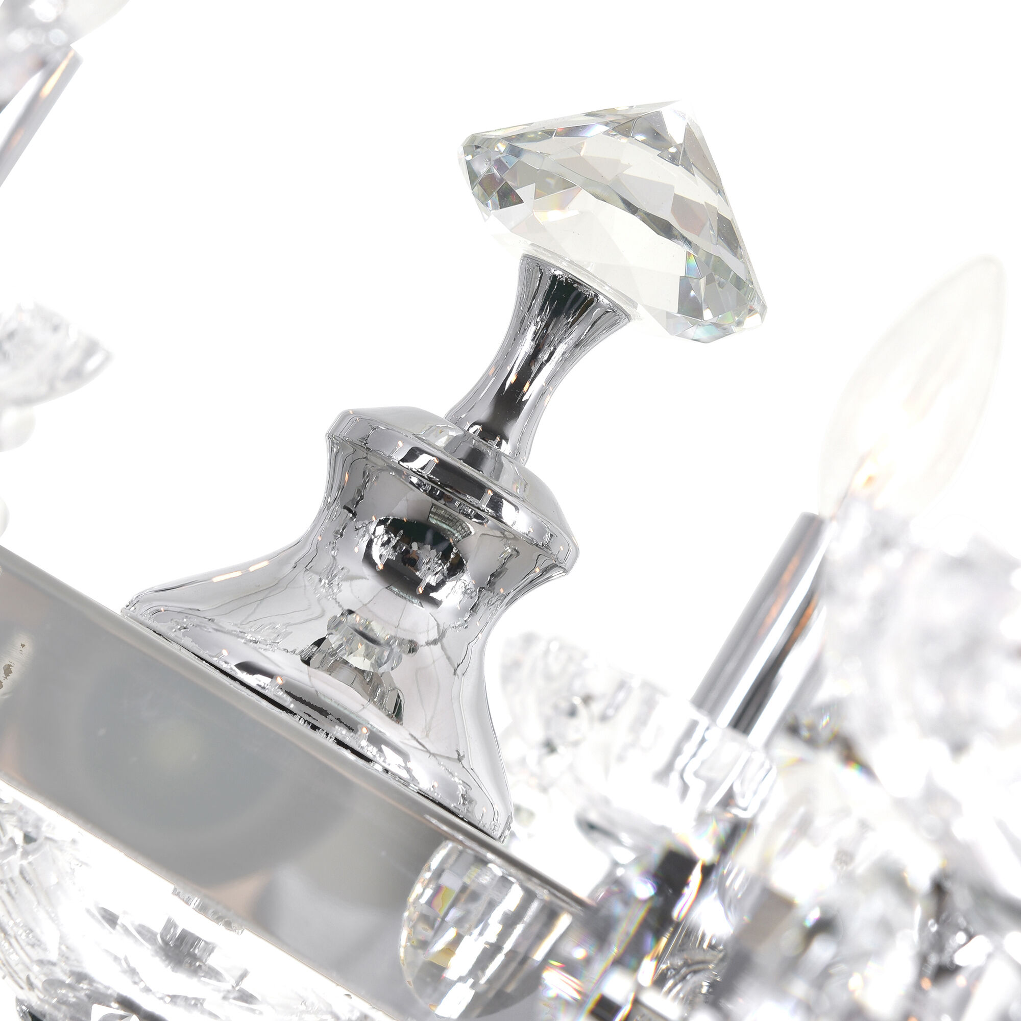 Flawless 10 Light 37.5 inch Chrome Island/Pool Table Light Ceiling Light