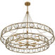 Cologne 12 Light 38 inch Opulent Gold Pendant Ceiling Light