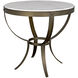 Byron 30 X 30 inch Aged Brass Side Table