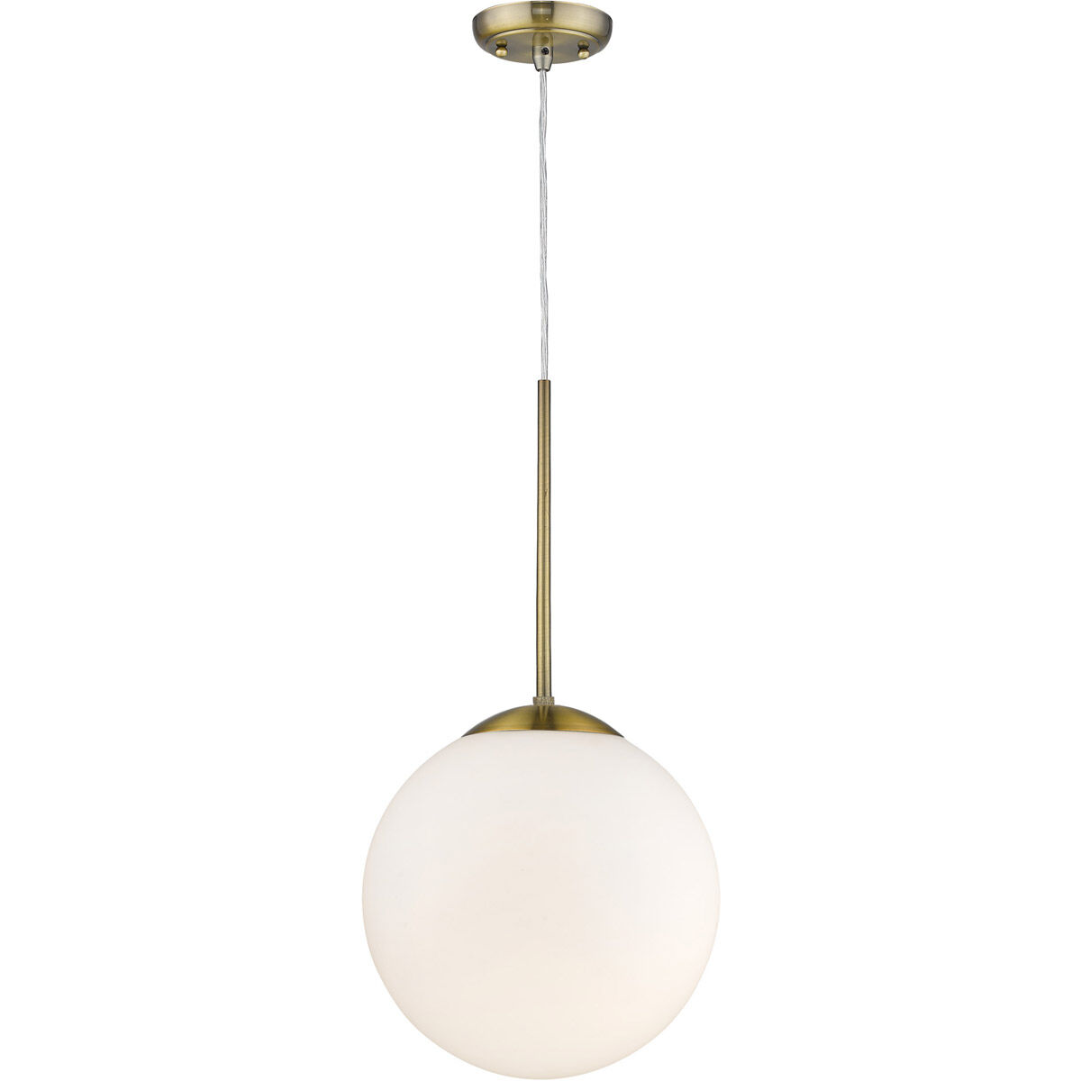 Solea 2 Light 14 inch Antique Brass Pendant Ceiling Light