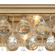 Calypso Bath Vanity Light Wall Light in Vibrant Gold