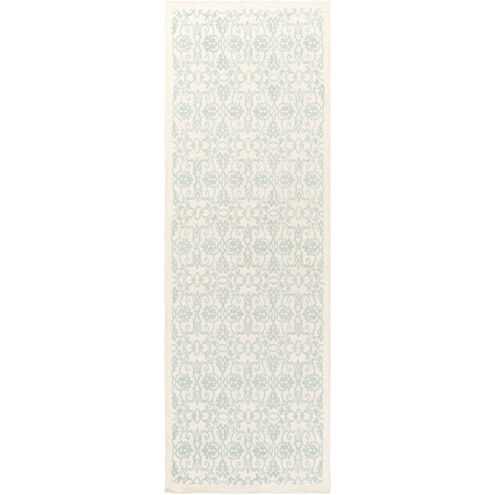 Adeline 36 X 24 inch Green and Neutral Area Rug, Wool, Viscose, and Cotton