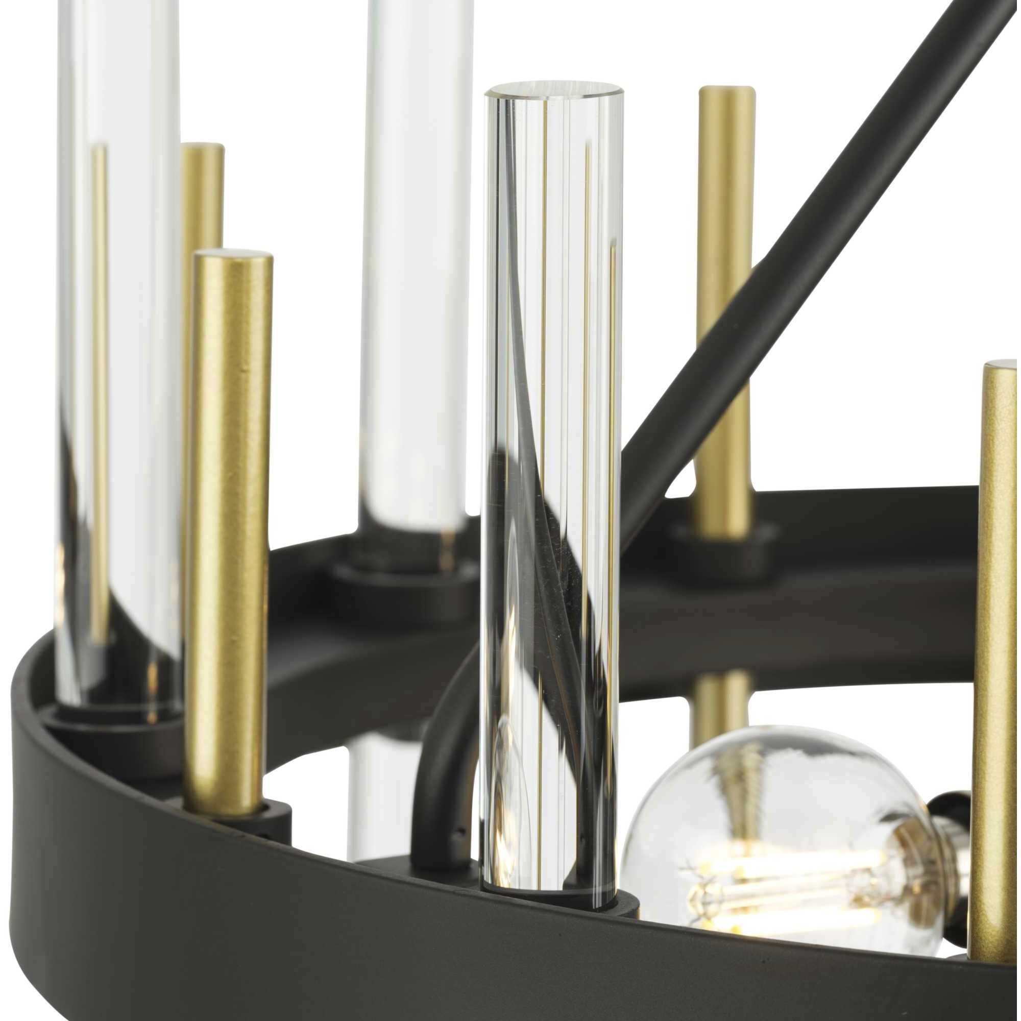 Orrizo 3 Light 16 inch Matte Black Semi-Flush Mount Convertible Ceiling Light, Design Series