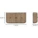 Nicola 71 X 17.7 inch Brown Sideboard