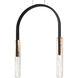 Curva LED 22 inch Black Chandelier Ceiling Light