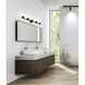 Thayer 5 Light 39 inch Matte Black Vanity Wall Light