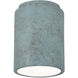 Radiance Cylinder LED 6.5 inch Verde Patina Outdoor Flush-Mount