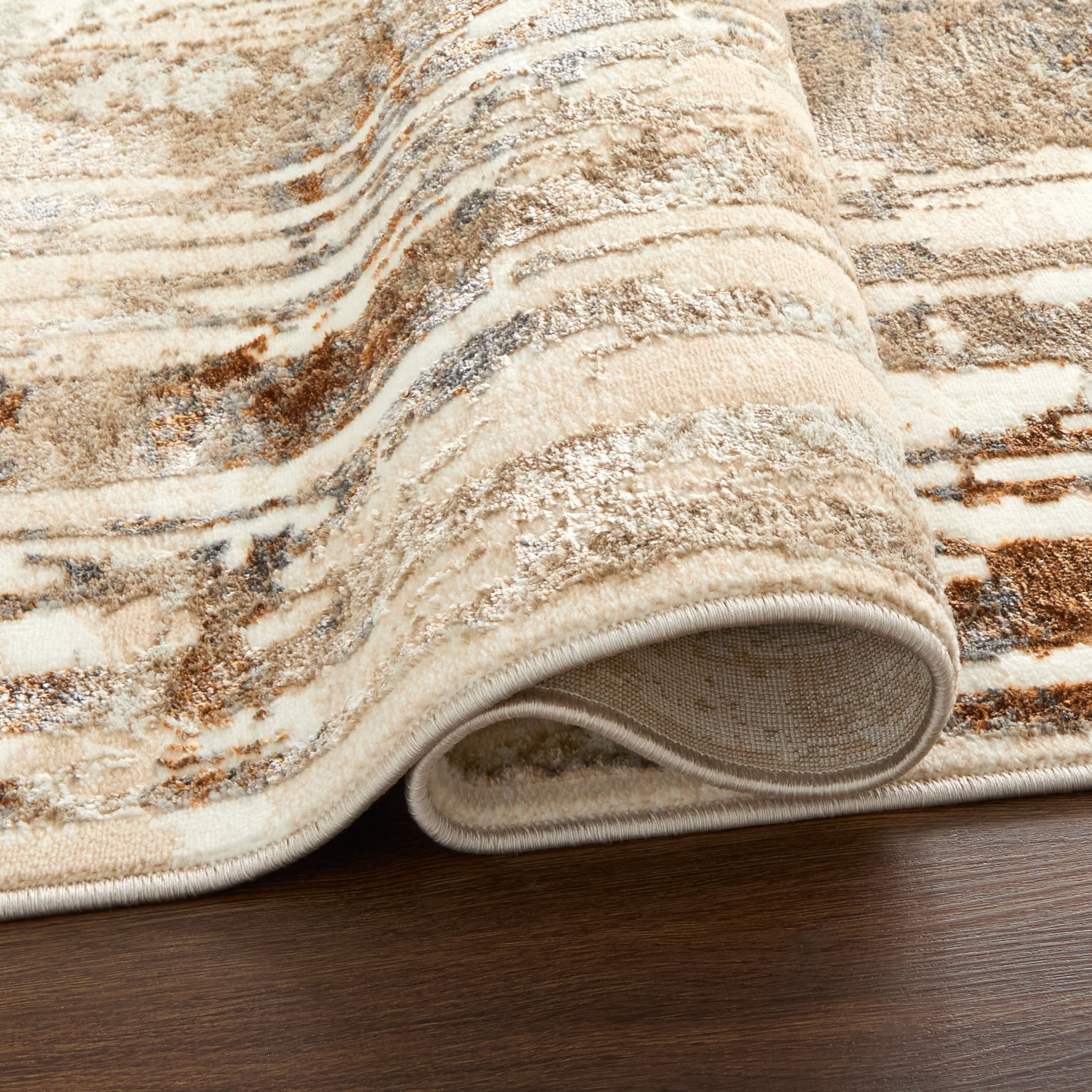 Melet 130 X 94 inch Mineral Tones Rug in 8 x 11