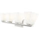 Annalise 4 Light 32 inch Brushed Nickel Vanity Wall Light