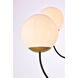 Lennon 4 Light 32 inch Black and Brass Pendant Ceiling Light