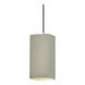 Radiance Collection LED 5.5 inch Polished Chrome and Celadon Green Crackle and Black Pendant Ceiling Light