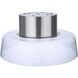 Centric LED 13.75 inch Brushed Polished Nickel Flushmount Ceiling Light