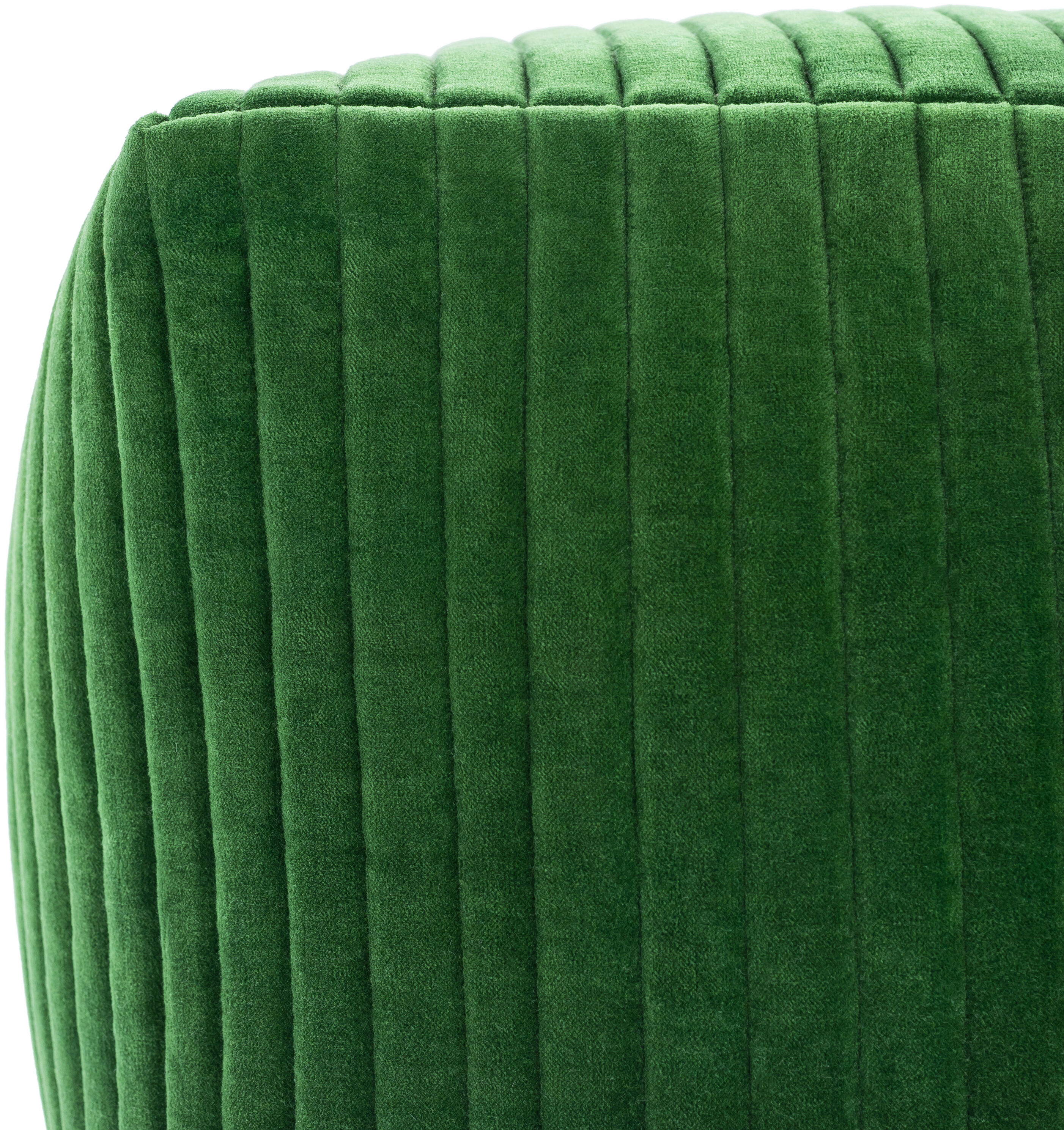Arianna 16 inch Grass Green Pouf, Cube