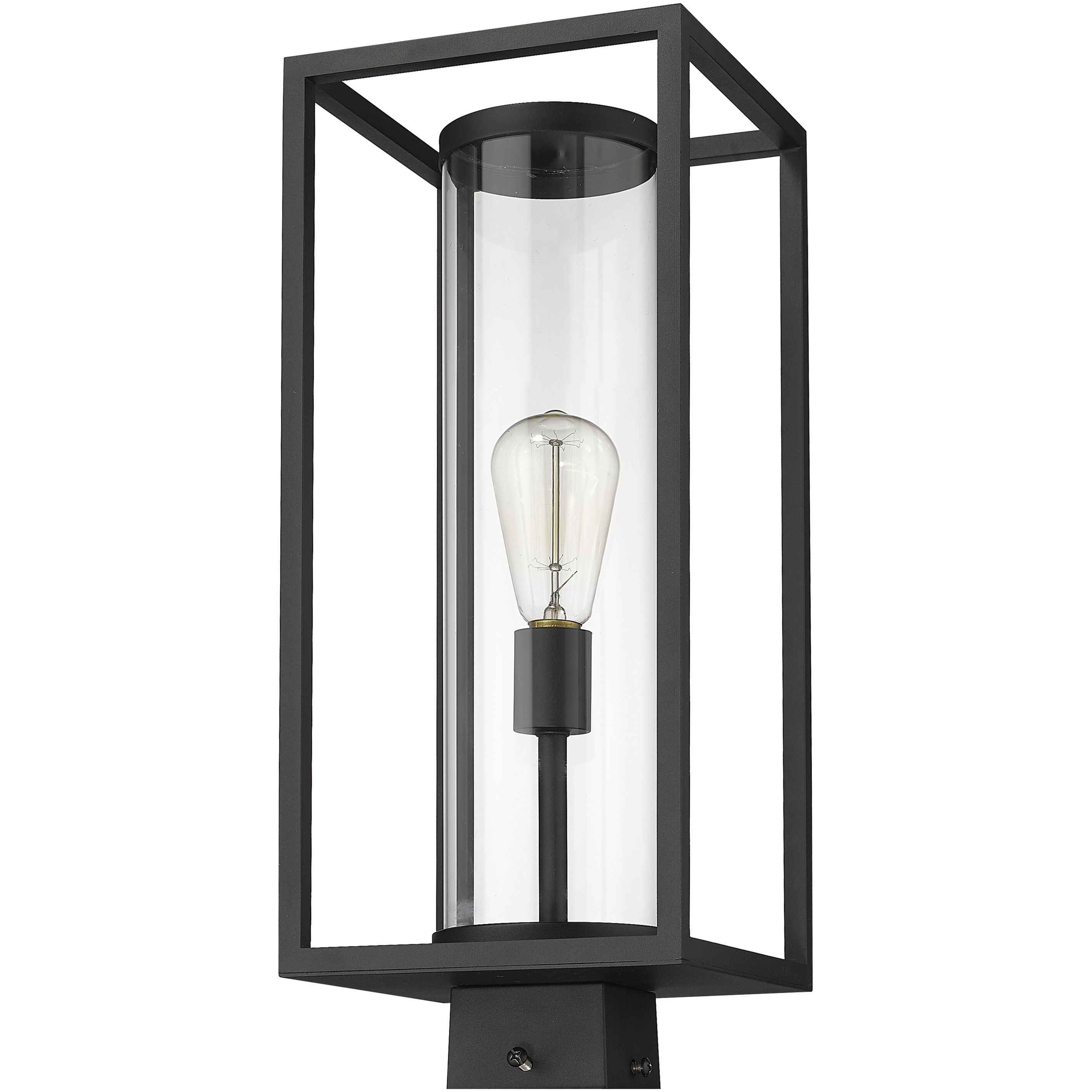 Dunbroch 1 Light 20.25 inch Black Outdoor Post Mount Fixture