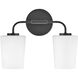 Kline LED 14.25 inch Black Bath Light Wall Light