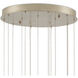 Posh 15 Light 21 inch Silver Multi-Drop Pendant Ceiling Light