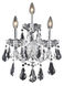 Maria Theresa 3 Light 12 inch Chrome Wall Sconce Wall Light in Clear, Royal Cut