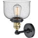 Franklin Restoration Large Bell LED 8 inch Black Antique Brass Sconce Wall Light, Franklin Restoration