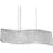 Refrax 13 Light 32 inch Stainless Steel Linear Pendant Ceiling Light in Swarovski