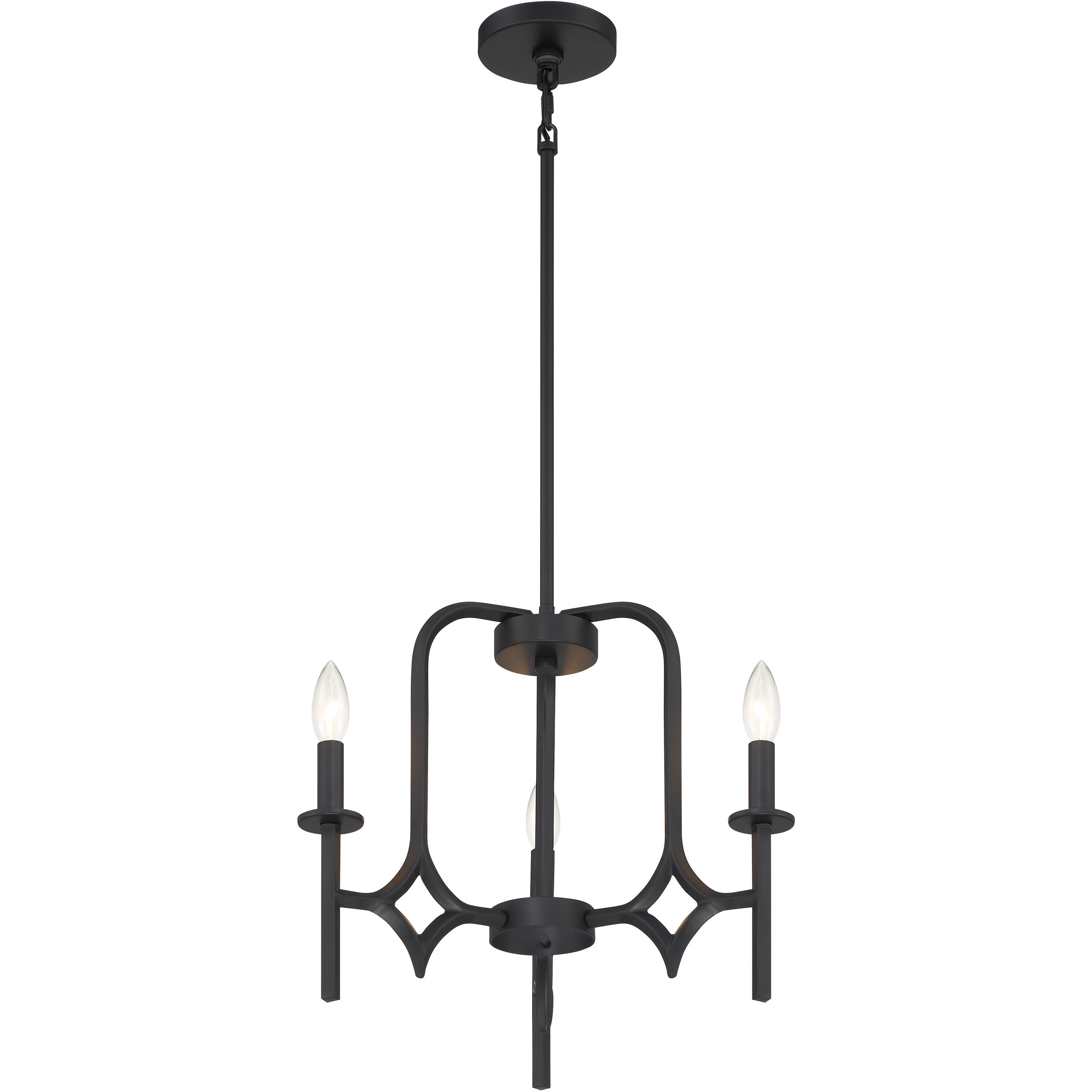 Muncie 3 Light Coal Chandelier Ceiling Light