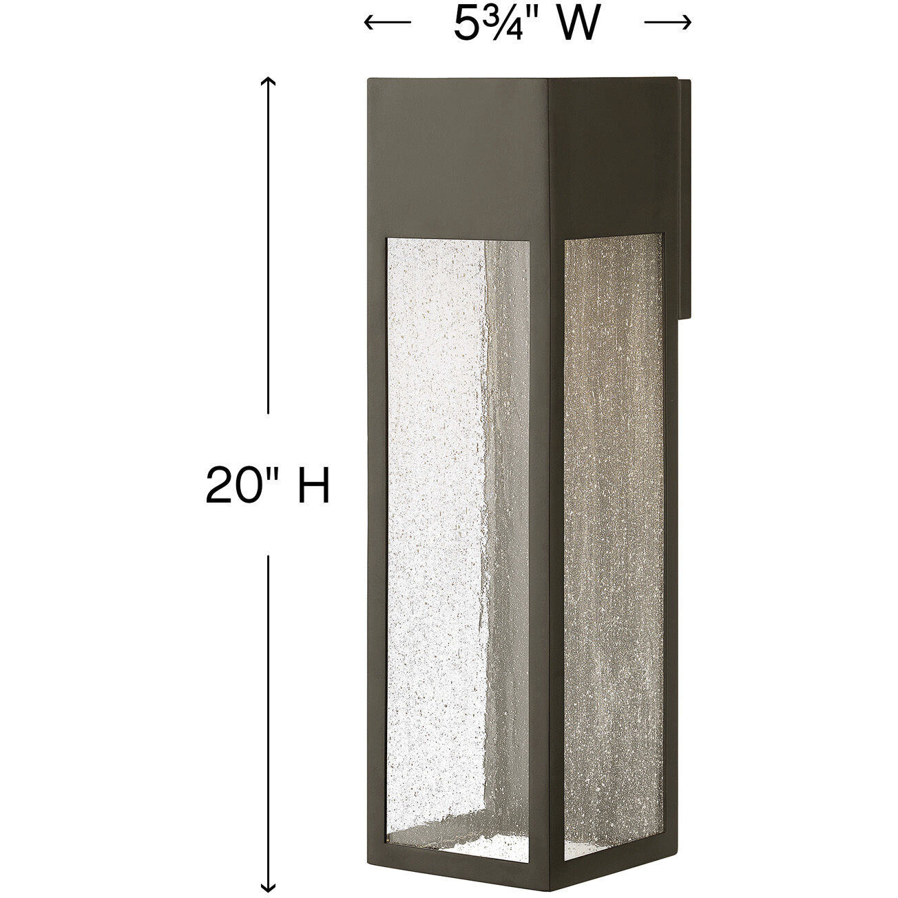Rook LED 20 inch Bronze Outdoor Wall Mount Lantern, Extra Large