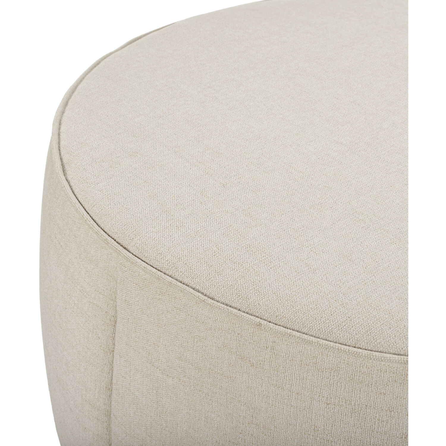 Lanza 21 inch Upholstery: Light Beige; Base: Dark Brown Ottoman
