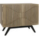 Illusion 40 X 22.5 inch Bleached Walnut with Matte Black Sideboard, Single