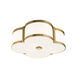 Chandler 3 Light 16.75 inch Aged Brass Flush Mount Ceiling Light