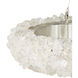 Iconoclast LED 32 inch Contemporary Silver Leaf and Contemporary Silver Chandelier Ceiling Light