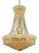 Primo 14 Light 28 inch Gold Dining Chandelier Ceiling Light in Royal Cut