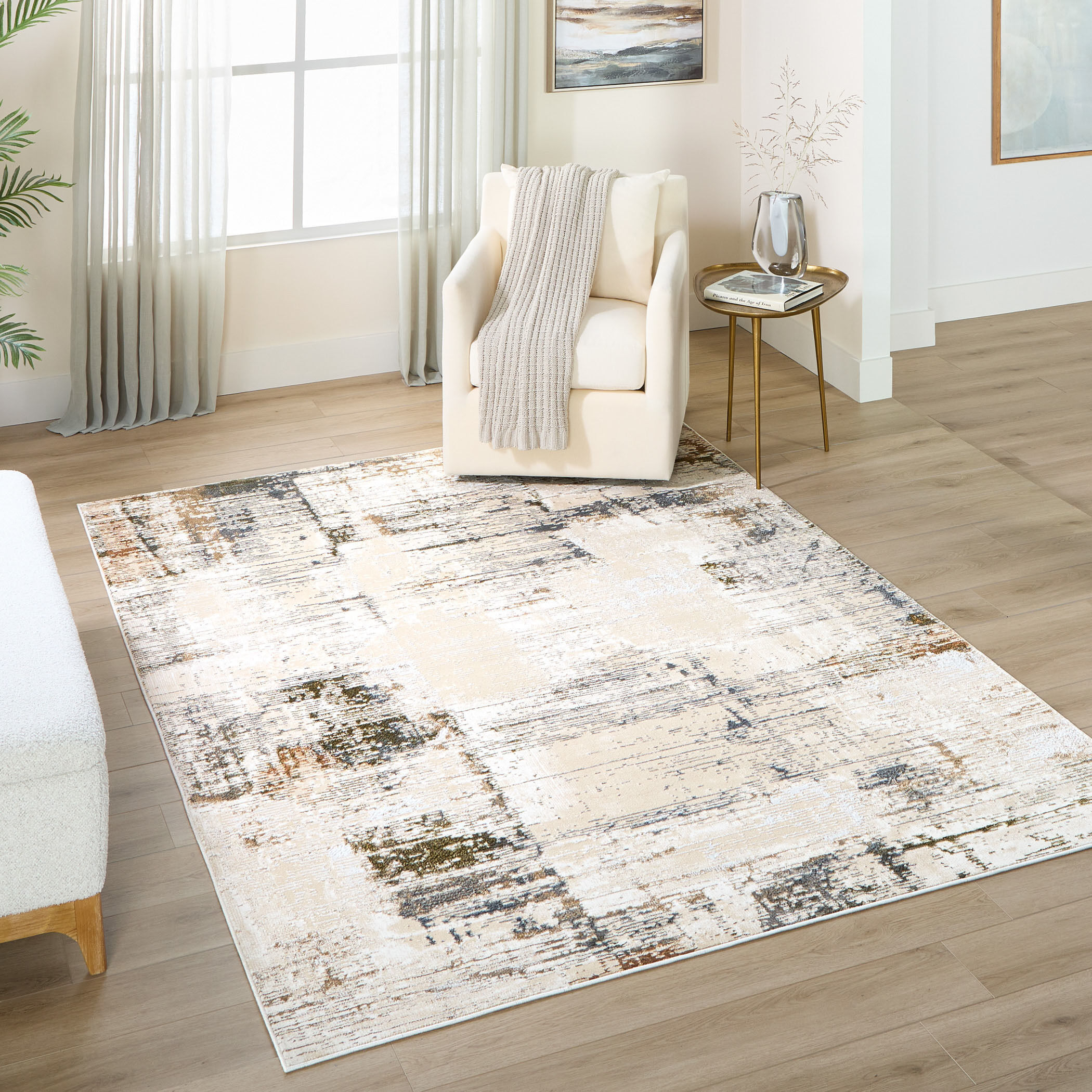 Salim 36 X 24 inch Earth Tones Rug in 2 x 3