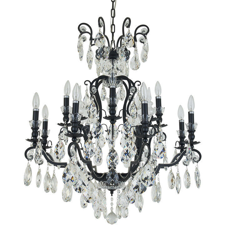 Canada 13 Light 32 inch Black Chandelier Ceiling Light
