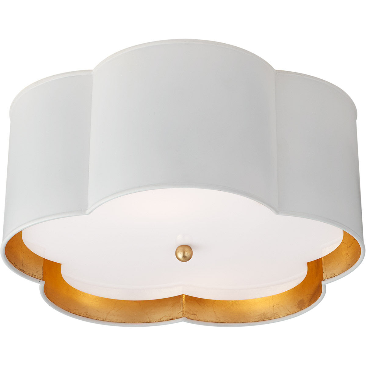 kate spade new york Bryce 2 Light 15 inch Pink and White Flush Mount  Ceiling Light