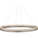 Pleiades 1 Light 50.75 inch Contemporary Silver Leaf/ Contemporary Silver/Clear Chandelier Ceiling Light, Large