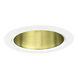 Signature Polished Brass & White Recessed Lighting Trim