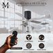 Atlas Irene-5H 52 inch Matte Black with Barnwood Tone Blades Ceiling Mount Paddle Fan in Barn Wood, Flush Mounted