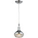 Ravette 1 Light 6 inch Polished Chrome with Clear Mini Pendant Ceiling Light