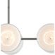 Soba 10 Light 55.5 inch Hiroshi Gray/White Chandelier Ceiling Light